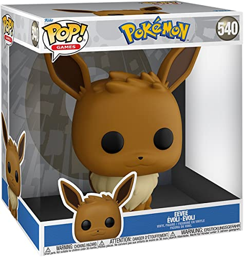 Funko Pop! Jumbo: Pokemon - Eevee - Evoli - Vinyl-Sammelfigur - Geschenkidee - Offizielle Handelswaren - Spielzeug Für Kinder und Erwachsene - Video Games Fans - Modellfigur Für Sammler und Display
