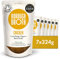 Organic Chicken Bone Broth by Borough Broth - High Protein & Collagen, Low Calorie, Low Carb, Gluten-Free & Keto - Chilled Bone Broth - Chicken Broth For Soups, Stews & Sauces - Free-Range - 7 x 324g
