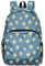 ECO CHIC Lightweight Foldable Water Resistant Backpack Rucksack Folds into Pouch for Storage (Tree of Life Blue)