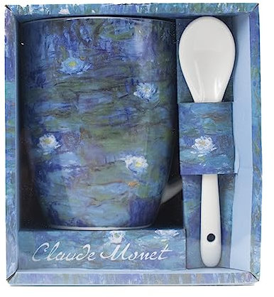 Monet - Les Ninfeas Tasse mit Esslöffel