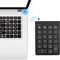 Podazz Tastierino numerico, Bluetooth Numpad 2.4G tastierino numerico cabello con multifunzione chiavi multimediali per laptop, desktop, notebook, PC (ricarica USB)