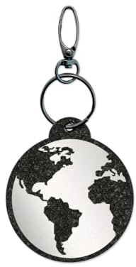 Reflexy Weltkugel Reflektoranhänger - Recycling-Filz Fußgängerreflektor Reflektor-Anhänger Globus Welt Kugel Reisen Erde Erdkugel Planet Weltenbummler Urlaub Verreisen Ferien Erkunden