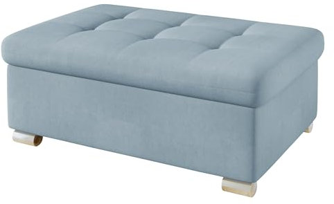 Mirjan24 Hocker Niko groß Sitzhocker Polsterhocker Sitzbank Fußbank Pouf Farbauswahl (Uttario Velvet 2960)