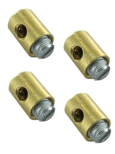10pz Morsetti pratico (5.5x7.5mm) Serrafilo serracavo universale cavo acceleratore carburatore ciclomotore moto scooter gas motozappa tagliaerba