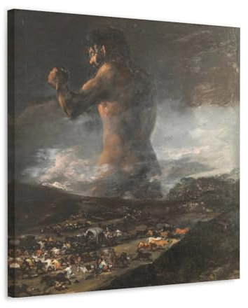 NgAnoh The Colossus von Francisco De Goya Leinwanddruck, Poster, Wandkunstdrucke, Geschenke, Foto, Gemälde, Raumdekoration, Heimdekoration, 70 x 70 cm