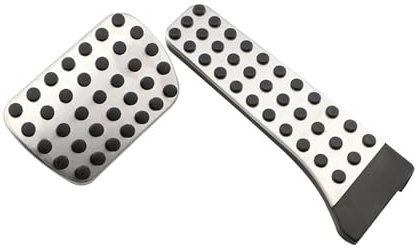 QIFANB Bremse Fußpedal Auto Gaspedal Für Benz W203 W204 W205 W21 W211 W212 C207 W220 W221 W222 C219 C218 C208 X204 R170 R171 R231 Gas Bremspedal Pads Abdeckung Auto Pedale (Farbe : at 2PCS)