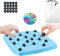 Magnetic Chess Game,Family Board Games Set for Kids and Adults,Strategy Table Top Magnet Game for Kids Puzzle Thinking Magnetic Chess Board for Christmas Birthday Gift (Round+Disk)