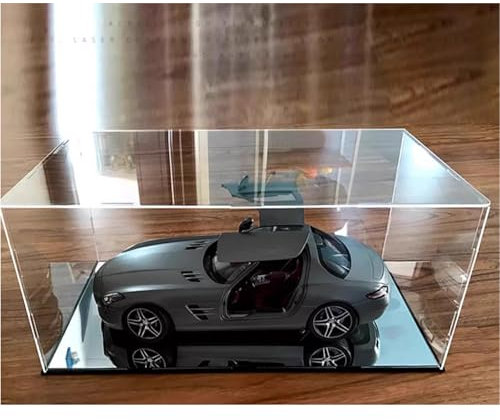 Vitrine en acrylique transparente 4 6 8 12 14 16 18 20 22 24 26 28 pouces Vitrine, boîte en acrylique transparent pour objets de collection Assembler une vitrine en verre alternative, pour l'affichage