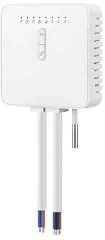 Wengart Thermostat de radiateur électrique 1311Z, Thermostat TUYA Zigbee à Fil Pilote AC230V Compatible avec Alexa Echo/Google Home, hub Tuya Zigbee requis