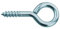 Screw In Eyes Zinc Plated Steel 40 mm (1.1/2 inch) - Pack of 25 by Fort Fasteners
