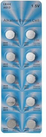 divuukyi 10PCS Coin Cell Batteries AG13 LR44 A76 357 357A LR1154 SR1154 SR44 1.5V For Electronic Devices