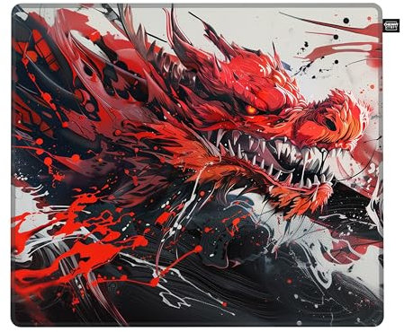 CHERRY XTRFY GP6, Gaming-Mauspad aus Stoff (460 x 400 x 4 mm), Für mehr Präzision, Ultra-Glatte Oberfläche, Extra-Weiche Gummiunterseite, rutschfest, Hydrus Red