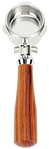 Nutriess Coffee Portafilter, 54mm Double, Handle, Black, for Breville 870 880 C2, Plastic, Coffee Machine Filter, Ideal for Espresso Lovers (E Redwood)