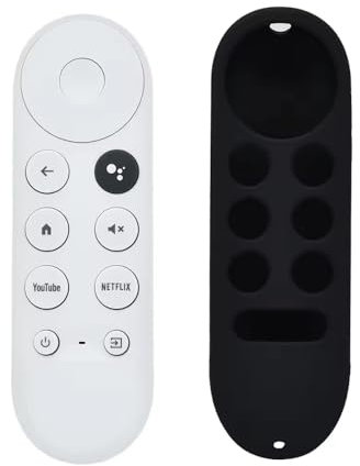 XINFUTE Repuesto G9N9N para Chromecast 4K Google TV Voice Bluetooth remoto con cubierta