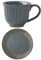 HOLIDYOYO 1 Juego juego de taza y plato de café taza de café del hogar tazas de café de porcelana taza de cafe de ceramica antigua taza de café multifunción cerámica Azul
