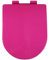 Dazzluxe Siège De Toilette en Forme De U, Siège De Toilette Silencieux sans Claquement avec Couvercle De Toilette À Fermeture Lente, Facile À Nettoyer, Siège De Toilette en PP Coloré,Rose