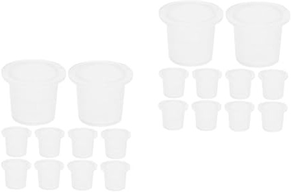 CALLARON 200 Teiliges Tattoo Farbkappen Cups S Weiß Einweg Pigmentbehälter für Permanent Make Up Microblading Tattoo Zubehör