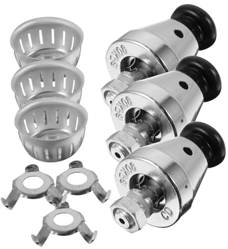 VILLCASE 12 Piezas Kit de Válvulas de Seguridad para Olla de Aluminio Accesorios de Recambio con Válvula de y Protección Antiobstrucción Repuestos para Cocina Segura