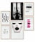 Heimlich® Bild Wanddekoration – ohne Rahmen – Premium Poster Set für Zuhause, Büro, Wohnzimmer, Schlafzimmer, Küche – 2 x (30 x 42 cm) und 4 x (21 x 30 cm) | Paris Fashion