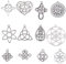PandaHall 48 stücke 12 Stil Celtic Charms Anhänger Tibetischen Legierung Celtic Knot Kreuz Perlen Charme für DIY Armband Halskette Schmuck Machen