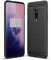 Cruzerlite für OnePlus 7T Pro hülle, Kohlefaser Textur Design Abdeckung Anti-Scratch Stoßdämpfung Schutzhülle für OnePlus 7T Pro Case (Black)