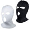 CHENGZI 3-Loch-Ski-Gesichtsmaske, Sturmhaube, Vollgesichtsmaske für Radfahren, Skifahren, Winter, Outdoor-Sport, 2er-Set (schwarz + weiß)