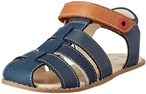 KICKERS Garçon Nonosti Sandale, Marine Camel, 25 EU