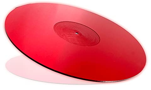 Acrylic Turntable Mat-Platter Vinyl Slipmat for 12 Inches LP Players-Reduced Noise & Improves Sound Quality & Provides Tighter Bass-Anti Static Record Player Mat.