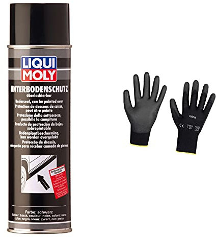 Iloda Original Liqui Moly 500ml Unterbodenschutz schwarz 6113 Schutzhandschuhe