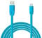 Aiivioll UE Boom Câble de charge USB plat de rechange pour haut-parleur, câble de données, compatible avec haut-parleur sans fil Logitech UE Boom2/Boom3/Megaboom/Miniboom/Roll (bleu)