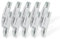 Aba Group Nagelpolierer Flamingo Set 10 Stück Halbmond 100/180,Polierblock, strapazierfähig, doppelseitiger Polierer, hergestellt in EU