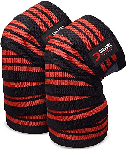 DMoose Fitness Ginocchiere Cinghie di fissaggio forte, cuciture durevoli - Pesanti 78 pollici - Unisex