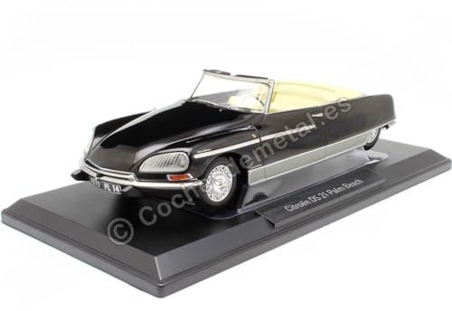 Norev NV181746 1:18 DS 21 Palm Beach 1968-Black Citroen Collectable Model, Multi
