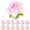 HuaLiSiJi Serviettenringe Blumen 12 Stück, Serviettenringe Hochzeit Rose Esstisch Dekoration für Christmas, Banquet, Hotel, Restaurant (Rosa)
