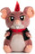 Ed, die Punk-Ratte | 26cm Plüschie Stofftier, Plüschtier, Ratten-Kuscheltier, braun rot schwarz