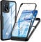 Funda para OPPO A54s / A16s / A16, Transparente 360° Protección Funda con Protector de Pantalla Integrado Antigolpes Silicona Carcasa para OPPO A54s / OPPO A16s / OPPO A16, Negro