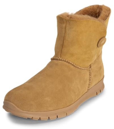 VITAFORM Stiefeletten Damen Weite H Veloursleder & Doubleface Camel, 40