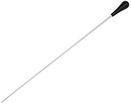 New Black ABS Handle Music Conductor Baton Gift White 15inch
