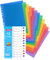File Dividers A4, 12 Part Folder Dividers, 3 Pack Pre-Punched Leverl Arch Folder in Assorted Colours, Plastic Binder Dividers (Color tabs)