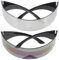Toyvian 2 Stück Transparent Klein Rund Futuristisch Für Wrap-Kunststoff-Requisiten Objektiv Zyklopen Randlos Für Herren Party-Brillen Durchscheinend Technologie-Stil Tragbare