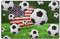 AAPIKA Teppich, Motiv: USA-Flagge, bedruckt, 150 x 100 cm, Flanell, rutschfest, weich, langlebig und vielseitig