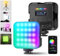 NEEWER RGB62 - Lampada video RGB magnetica con controllo app, confezione da 2 luci per fotocamera a LED a colori 360°, con 3 zoccoli freddi CRI97 + 2500K-8500K 17 scene 2000 mAh, ricaricabile