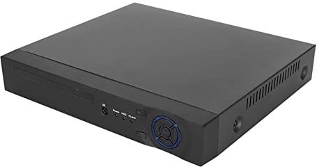 Netzwerk-Videorekorder, 6-in-1 Koaxial-NVR-Festplatte AHD TVI CVI CVBS IP-Überwachungsrekorder mit Bewegungserkennung, Fernanzeige, Alarmtaste für Überwachungskamera EU 110-240 V