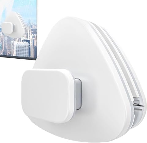 Nettoyant pour vitres magnétique, nettoyant pour vitres Double Face, Nettoyeur de vitres de Voiture magnétique de Pare-Brise réglable Double Face, Brosse d'essuie-Glace Triangulaire pour