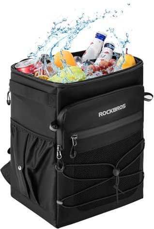 ROCKBROS Fahrrad Rucksack Wanderrucksack 17,5L Trekkingrucksack mit Hüftgurt Trennbare Tasche Kälte halten für Wandern Trekking und Camping Outdoor Aktivitäten