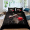 Bedding Bettwäsche 135X200 cm Set Mikrofaser Bettbezug 3D Rockmusik-Thema Erwachsener Jungen Bettwaesche + 2 Kissenbezug Mit 2 Reißverschluss Eckbinder Halten - Bequem Und Pflegeleicht -262481225041
