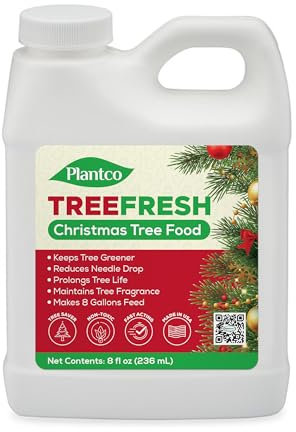 PLANTCO TreeFresh Weihnachtsbaum-Konservierungsmittel - Verlangert die Lebensdauer, Reduziert Nadelfall, Reichhaltiger Duft - Für Douglasie, Fraser-Tanne, Blaufichte uvm.