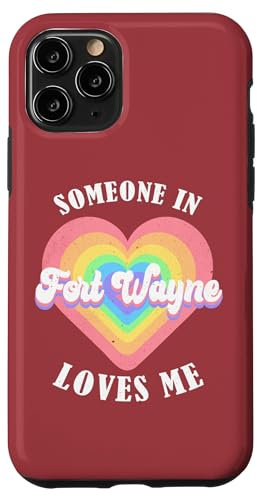 Hülle für iPhone 11 Pro Jemand in Fort Wayne liebt mich City Heart