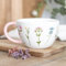 Tasse en céramique avec poignée rose pâle, capacité de 550 ml, design élégant et chic – Idéal pour le café, le thé et le chocolat chaud, lavage à la main uniquement, spécial pour toutes les occasions