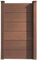 HORI® WPC Sichtschutz-Anbauelement 85x180 cm - schmaler Windschutz für Gartenzaun XXL, Lamellenzaun Panel, Auswahl Konsole, wetterfest splitterfrei, 70% Holzfaser I Aufschrauben I Braun